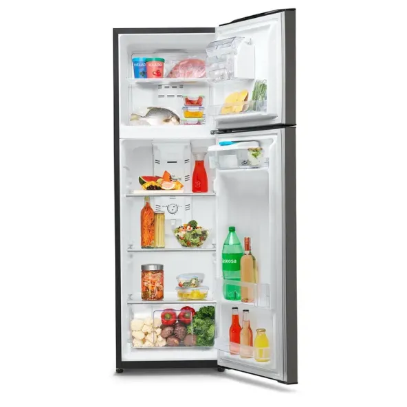 Nevera MABE No Frost Congelador Superior 394 Litros RMP415GCG Negro Grafito